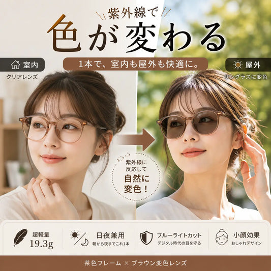 VisionFlex™ ブルーライトカット機能付き調光サングラス