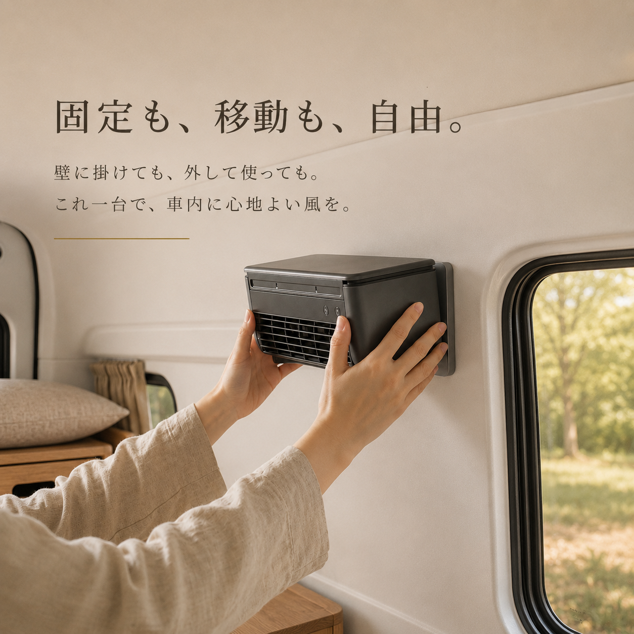Nagomi Cooler | 車中泊・キャンプ用 充電式冷風機