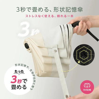 ワンタッチ自動開閉 折りたたみ日傘 100%完全遮光 UVカット 晴雨兼用 超軽量