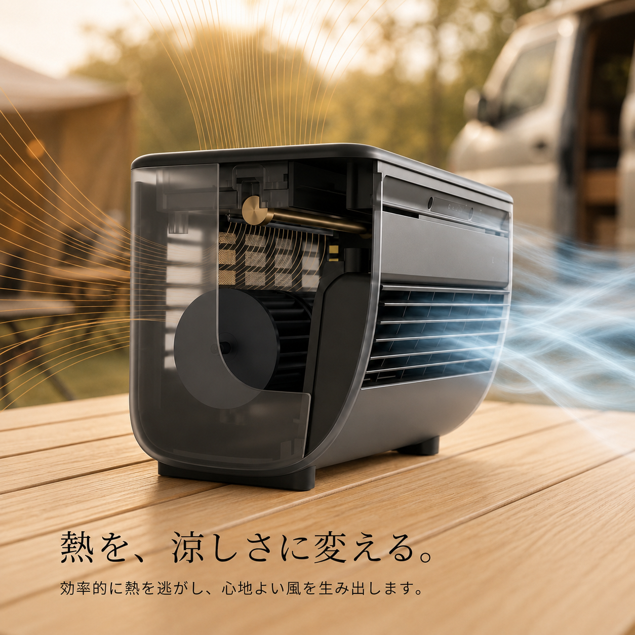 Nagomi Cooler | 車中泊・キャンプ用 充電式冷風機