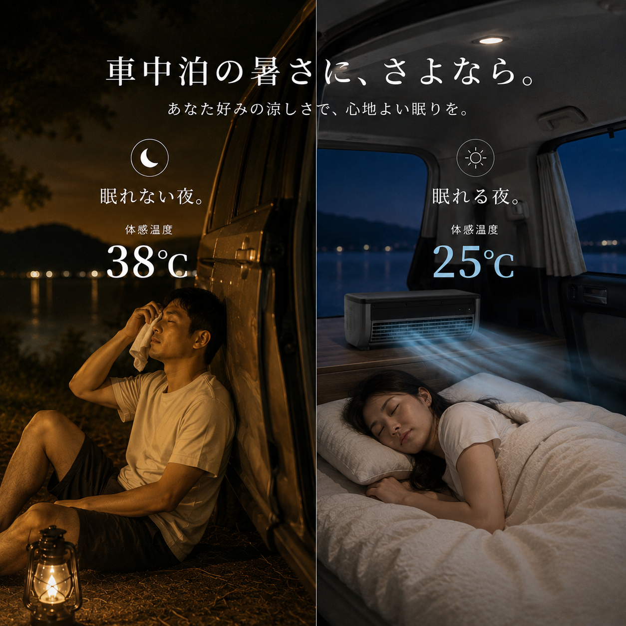 Nagomi Cooler | 車中泊・キャンプ用 充電式冷風機